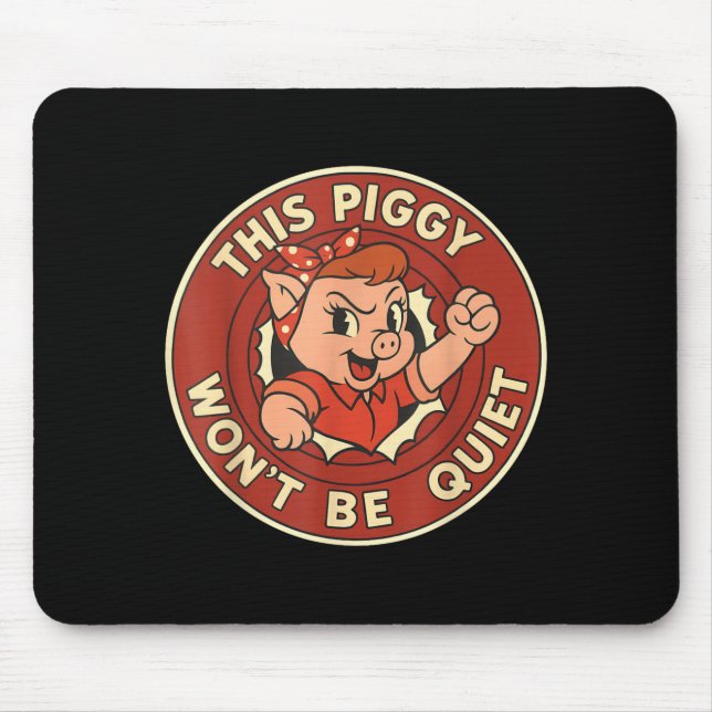 Funny This Ggy Won't Be Quiet  Mousepad (Vorne)