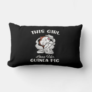 Funny this Girl Lieben ihre Guinea Pig Niedliches  Lendenkissen