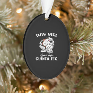 Funny this Girl Lieben ihre Guinea Pig Niedliches  Ornament