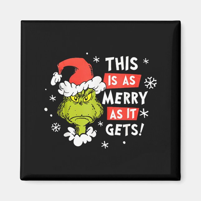 Funny This Is As Merry As It Gets Christmas, Sarca Magnet (Vorne)