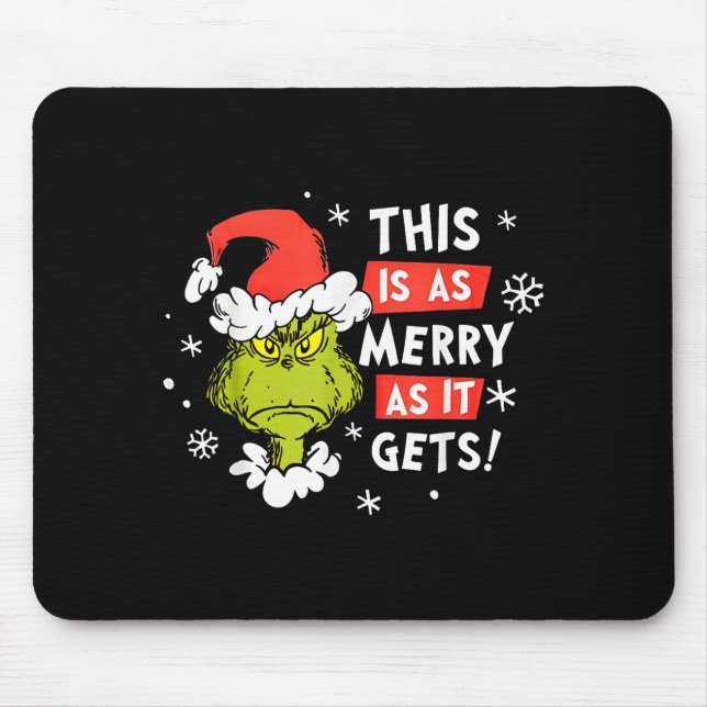 Funny This Is As Merry As It Gets Christmas, Sarca Mousepad (Vorne)
