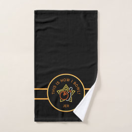 Funny This Is How I Bowl Retro Bowling Towel Handtuch