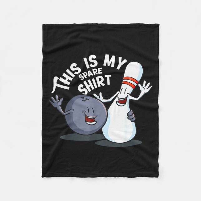 Funny This Is My Spare Bowling Game Gift For Men W Fleecedecke (Vorderseite)