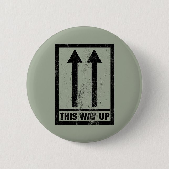 Funny this way up sign button (Vorderseite)