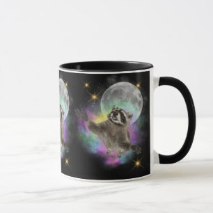 Funny Three Raccoons Tasse