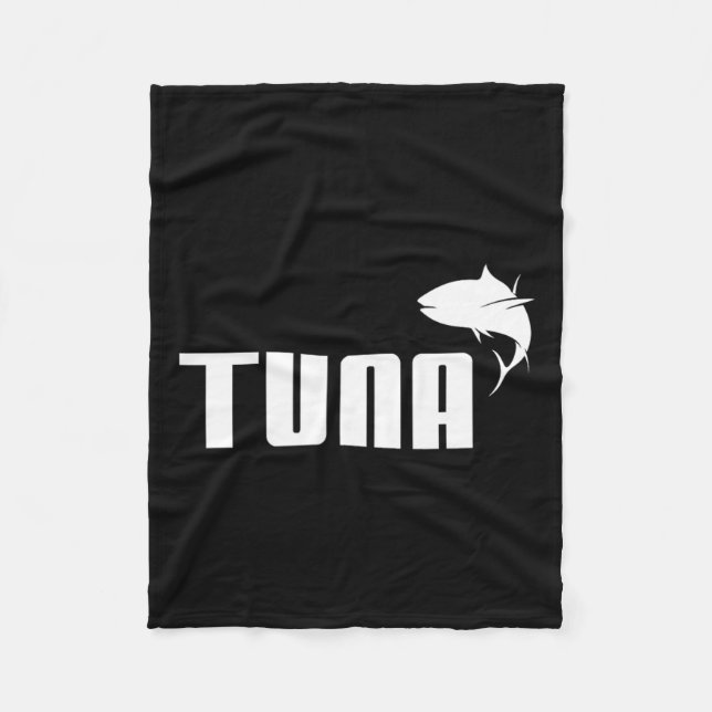 Funny Thunfisch Roter Thun Tiefseefischerei Gesche Fleecedecke (Vorderseite)