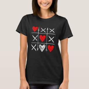 Funny Tic Tac Toe Game Niedlich Valentine Day Verl T-Shirt