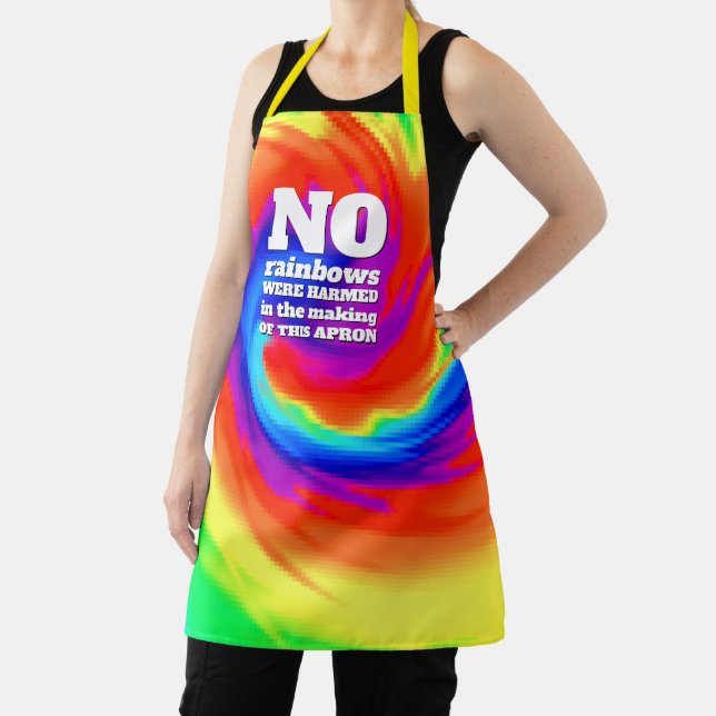 Funny TieDye No Rainbows wurden gequält ... Schürze (InSitu)