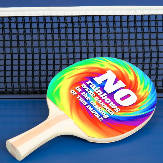 Funny TieDye No Rainbows wurden gequält ... Tischtennis Schläger (InSitu)