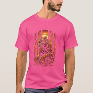 Funny Tiger Animal Lover Grafische Kunst Niedlich  T-Shirt