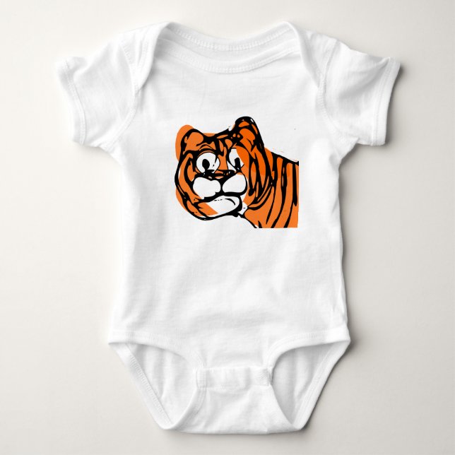 Funny Tiger Baby Strampler (Vorderseite)