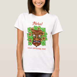 Funny Tiki Mask Custom Text Shirts & Jacken