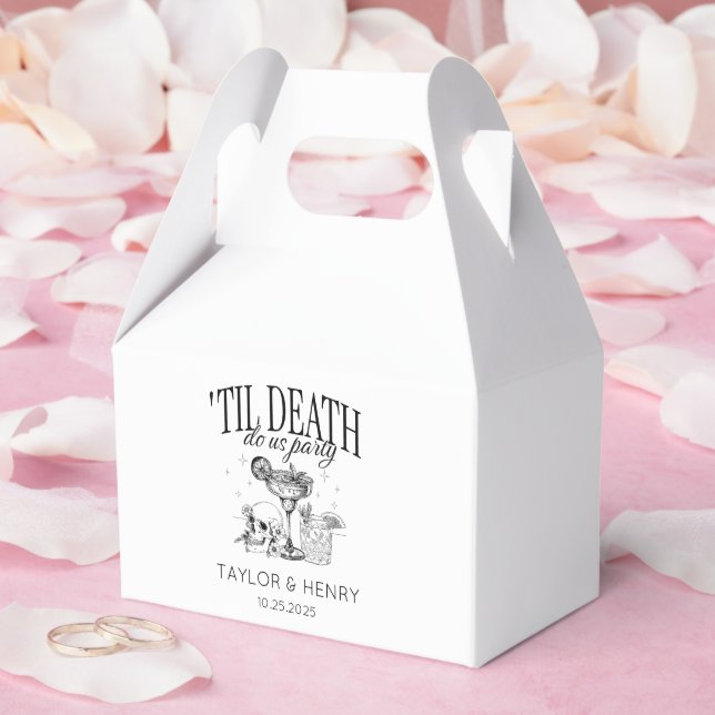 Funny Till Death Do us Party Gastgeschenk Hochzeit Geschenkschachtel (Hochzeit)