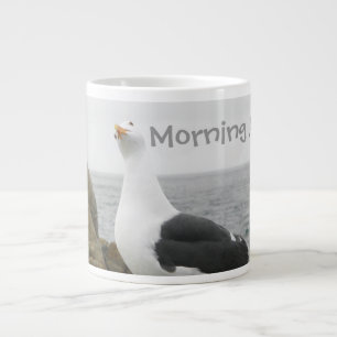 Funny Tilt Head Seagull Jumbo-Tasse