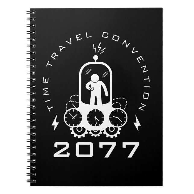 Funny Time Travel Science Fiction Notizblock (Vorderseite)