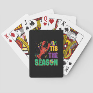 Funny Tis The Season Mardi Gras Crawfish Spielkarten