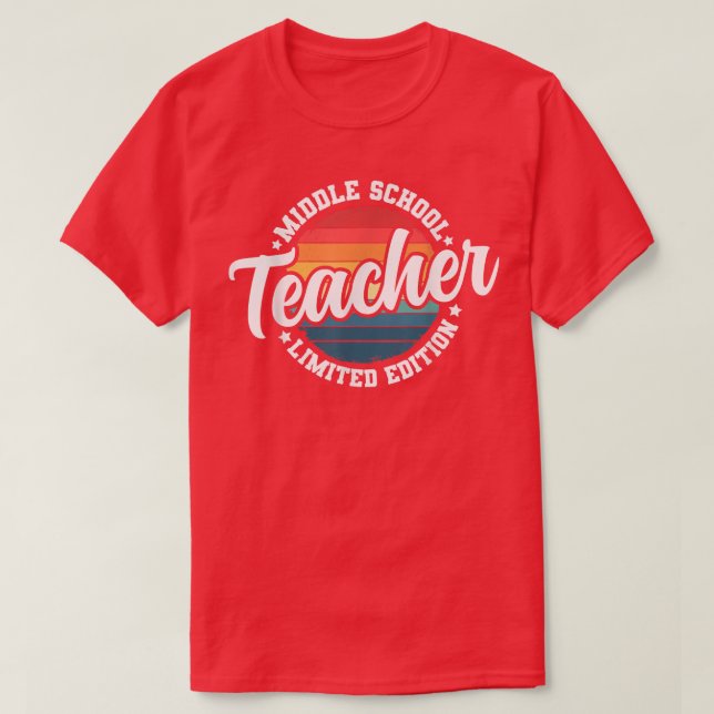 Funny Title Profession Middle School Teacher  T-Shirt (Design vorne)