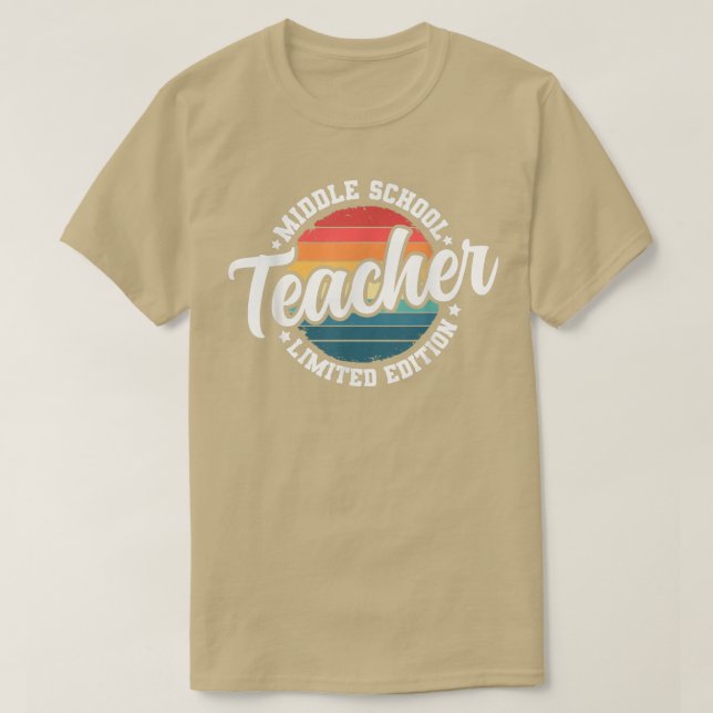 Funny Title Professionals Middle School Lehrer T-Shirt (Design vorne)