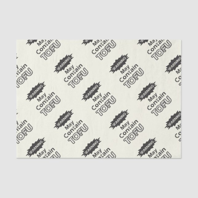 Funny Tofu Themenpapier Seidenpapier (Vorderseite)