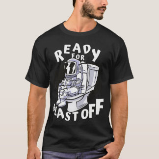Funny Toilet Astronaut T-Shirt