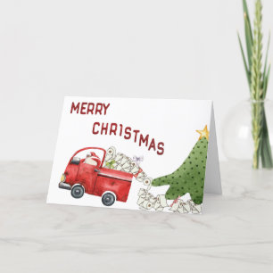 Funny Tolet Paper Vintag Red Truck Weihnachten