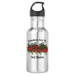 Funny Tomaten sind meine Bodenmatten Edelstahlflasche