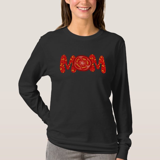 Funny Tomato Mom Vegetable Mothers' Day Gardener L T-Shirt (Vorderseite)