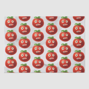 Funny Tomato Pattern - Cartoon Gemüsesektor Seidenpapier