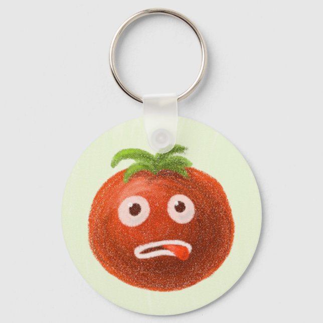 Funny Tomato-Zeichen Schlüsselanhänger (Vorderseite)
