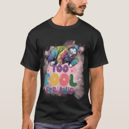 Funny "Too Cool For This" Chill Aesthetic Cat  ✨🌈 T-Shirt