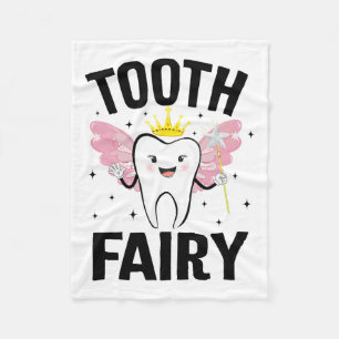 Funny Tooth Fee Halloween Kostüm für Frauen Kinder Fleecedecke