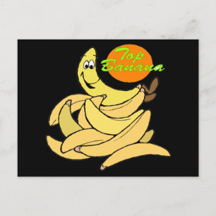 Funny Top Banana T - Shirt Geschenke Postkarte
