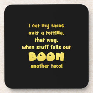 Funny Tortilla Boom Joke Getränkeuntersetzer