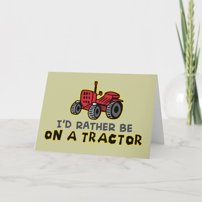 Funny Tractor Karte (Vorderseite)