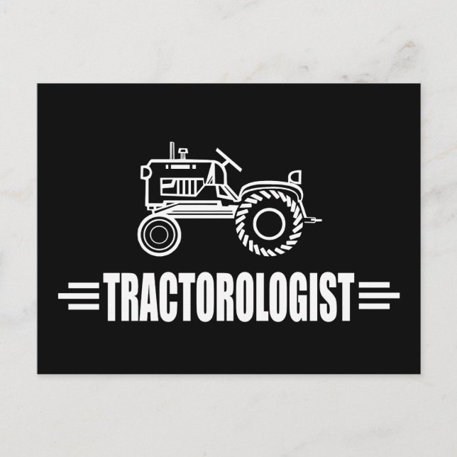 Funny Tractor Postkarte (Vorderseite)