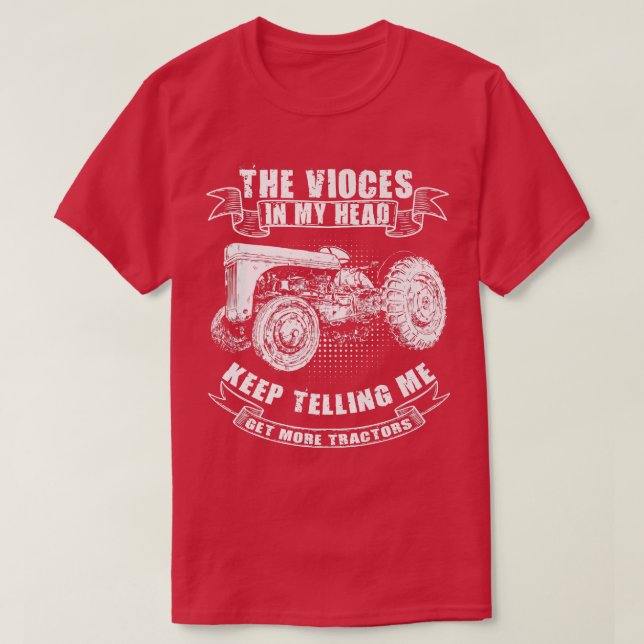 Funny Tractor Tee Get More Tractors Farmer Design  (Design vorne)