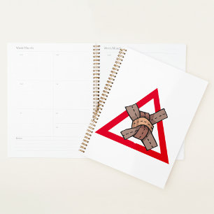 Funny Traffic Jam Knot Warning Road Sign Planer