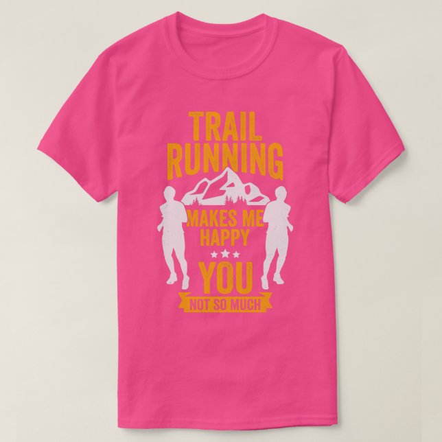 Funny Trail Running Runner Gift  T-Shirt (Design vorne)