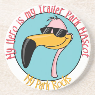 Funny Trailer Park Sandstone Untersetzer