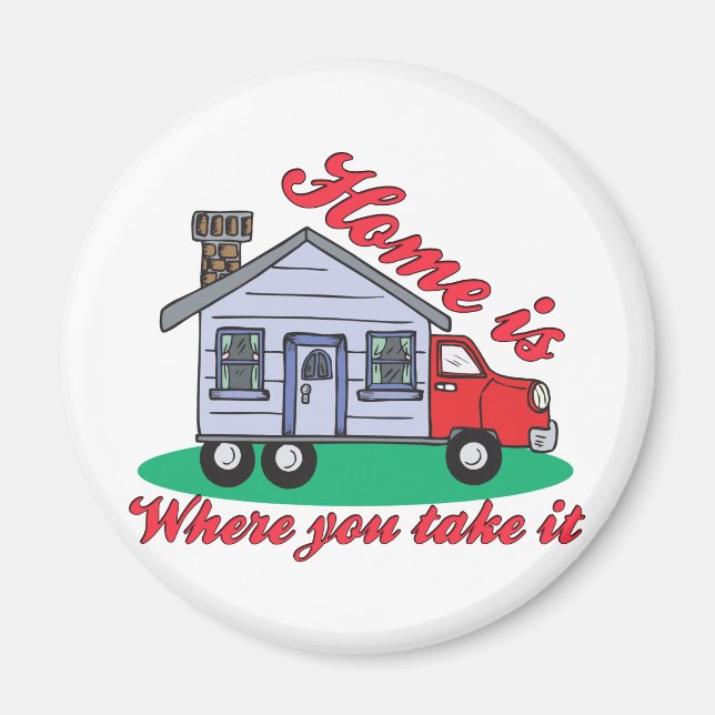 Funny Trailer Park Shirts und Geschenke Magnet (Vorne)