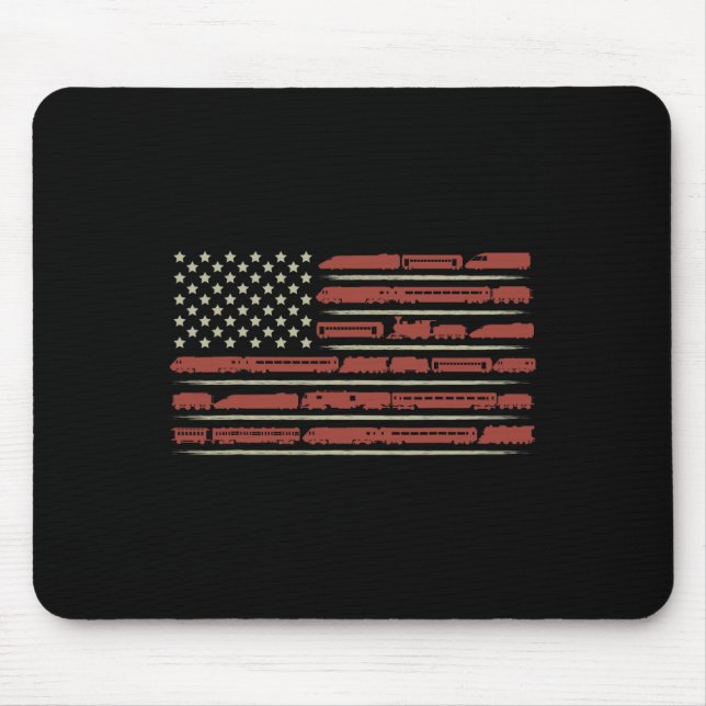 Funny Train Collector Gift Erwachsene Leiter Model Mousepad (Vorne)