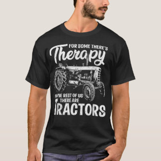 Funny Traktor Bauer Therapie Vintag Farm Traktor T-Shirt