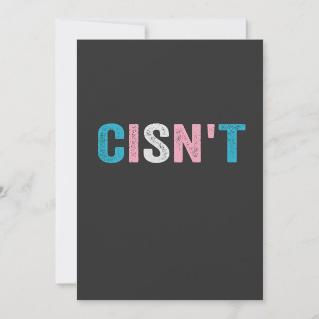 Funny Transgender Pride kann nicht LGBTQ Trans Fla Ankündigung (Vorderseite)