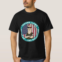 Funny Trauma Llama Prevention Unit T-shirt Médical
