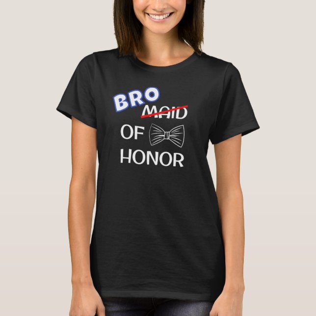Funny Trauzeuge Wedding Bachelor Party Bro of Ehre T-Shirt (Vorderseite)