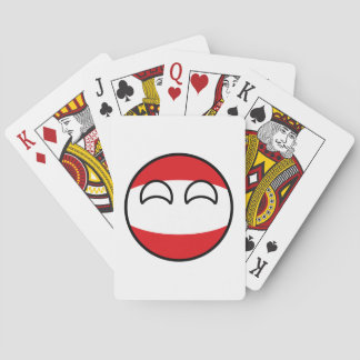 Funny Trending Geeky Austria Countryball Spielkarten