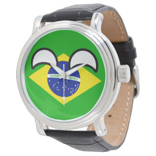 Funny Trending Geeky Brasilien Countryball Armbanduhr
