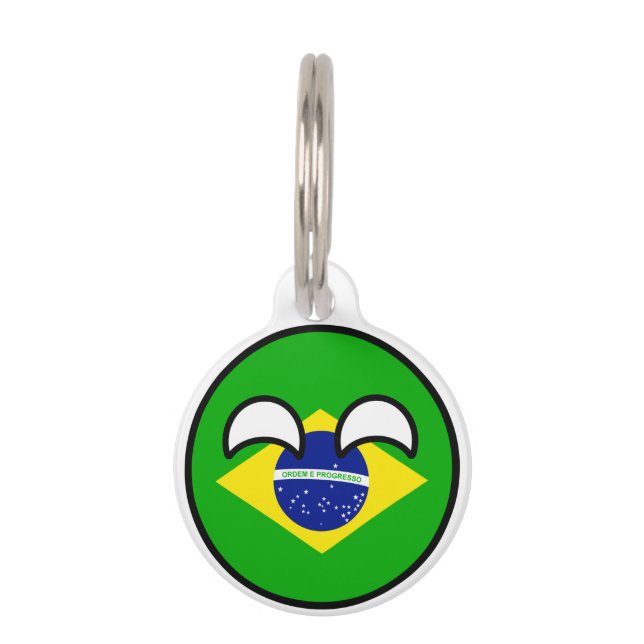 Funny Trending Geeky Brasilien Landball Tiernamensmarke (Vorderseite)