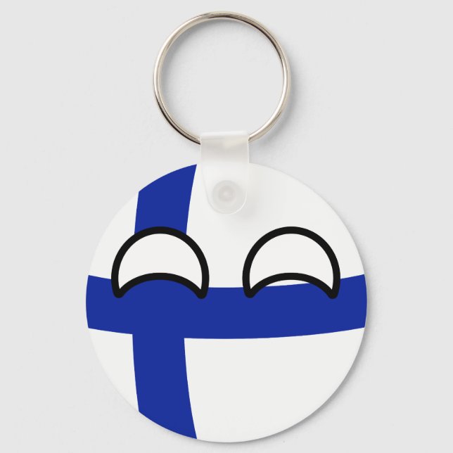 Funny Trending Geeky Finnland Landball Schlüsselanhänger (Vorderseite)