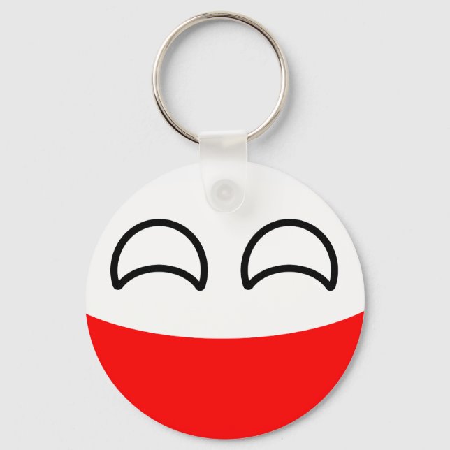 Funny Trending Geeky Polen Landball Schlüsselanhänger (Vorderseite)